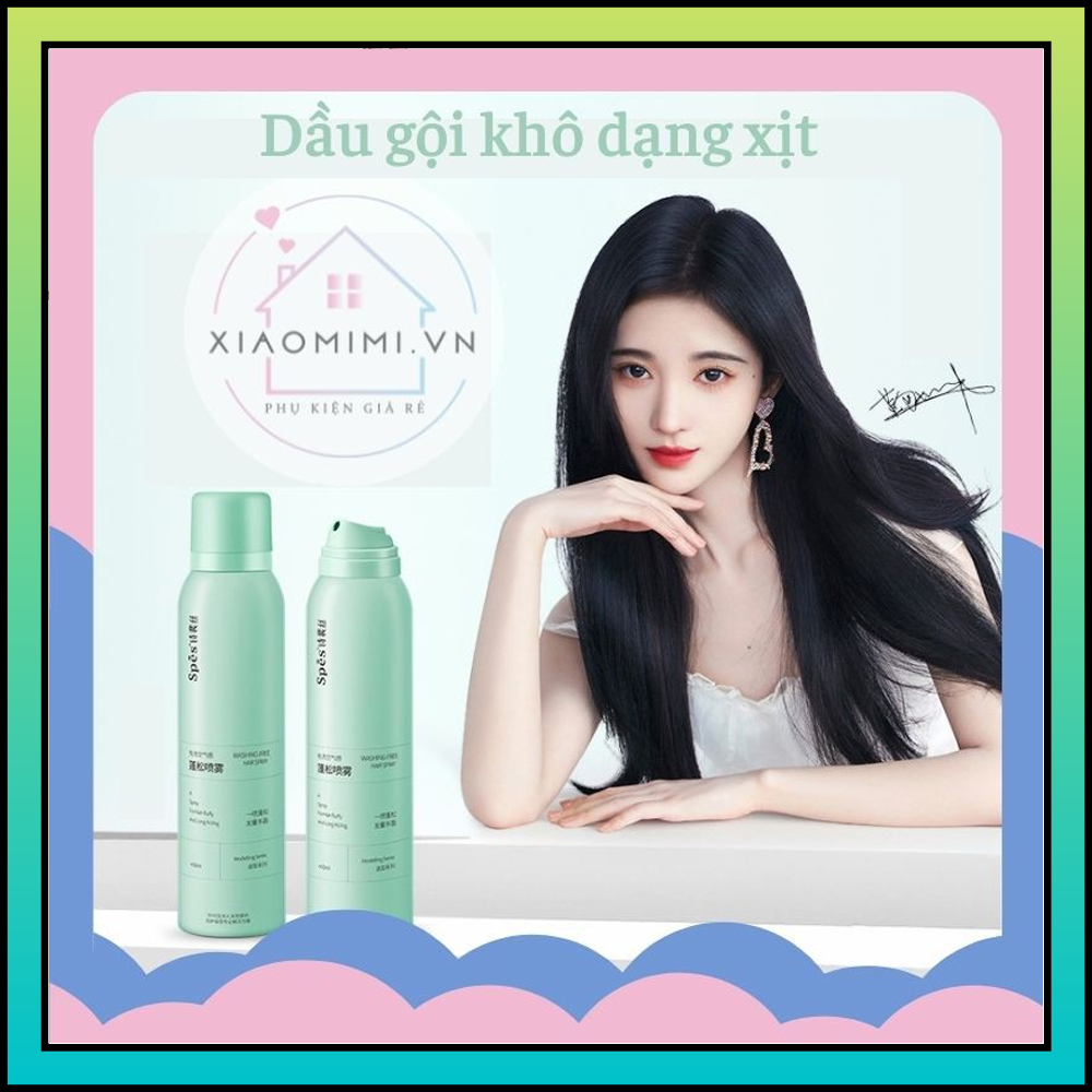 Combo 2 Chai Dầu gội khô dạng xịt - Dầu gội đầu khô làm sạch và hết bết dính dầu - xịt thơm khô tóc - xịt tóc mềm mượt