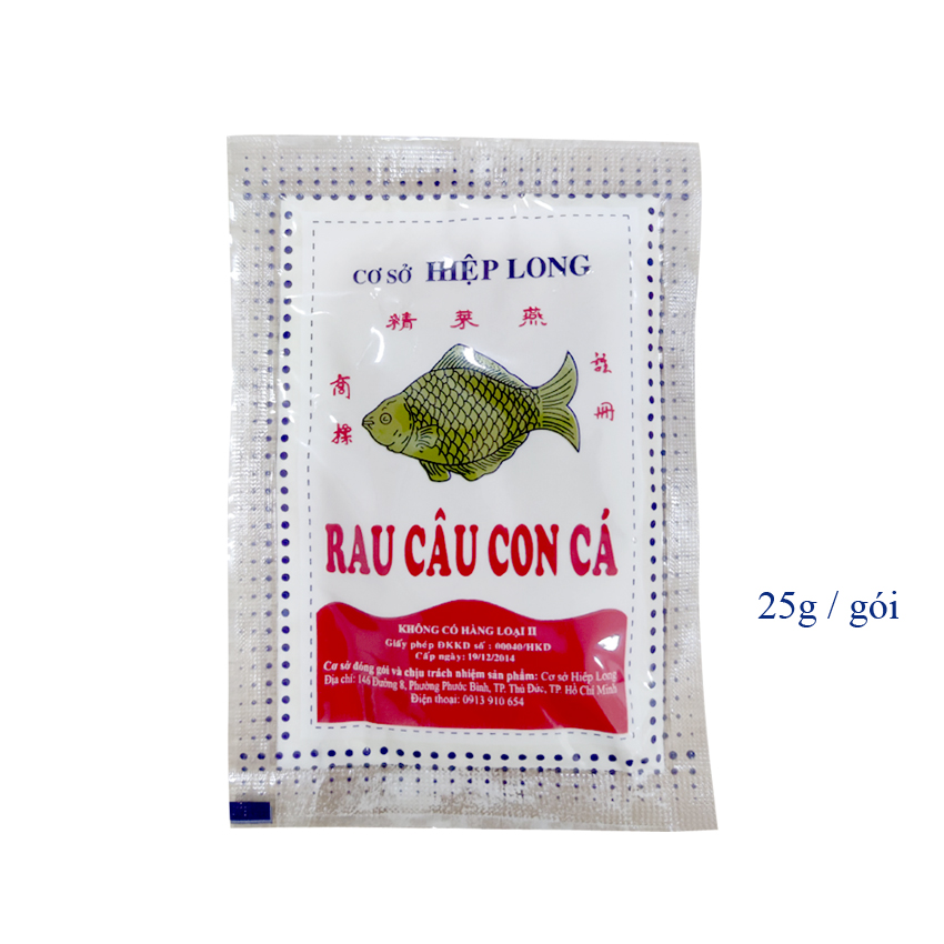 Bột rau câu giòn con cá - hiệp long gói 25g