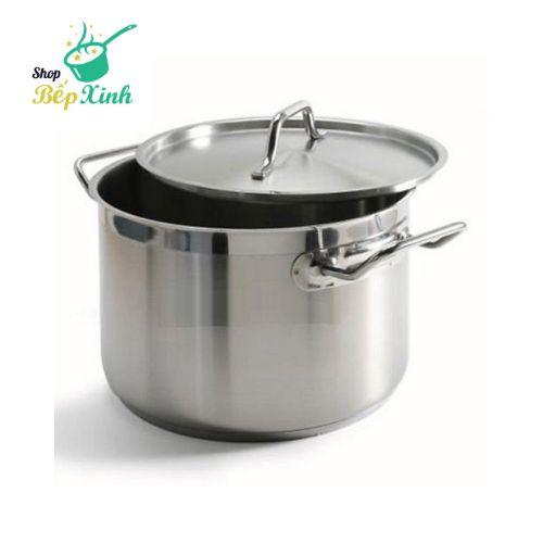 Nồi luộc gà inox 430 bếp từ 3 đáy FiveStar Standard 32cm nắp inox.tặng 1 vá canh inox