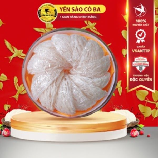 Yến sào rút lông gân-quà biếu tặng-yến sào cô ba- có quà chưng-nguyên chất