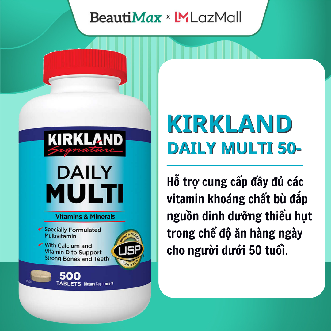 Thực phẩm chức năng bổ sung Vitamin tổng hợp Daily Multi Kirkland