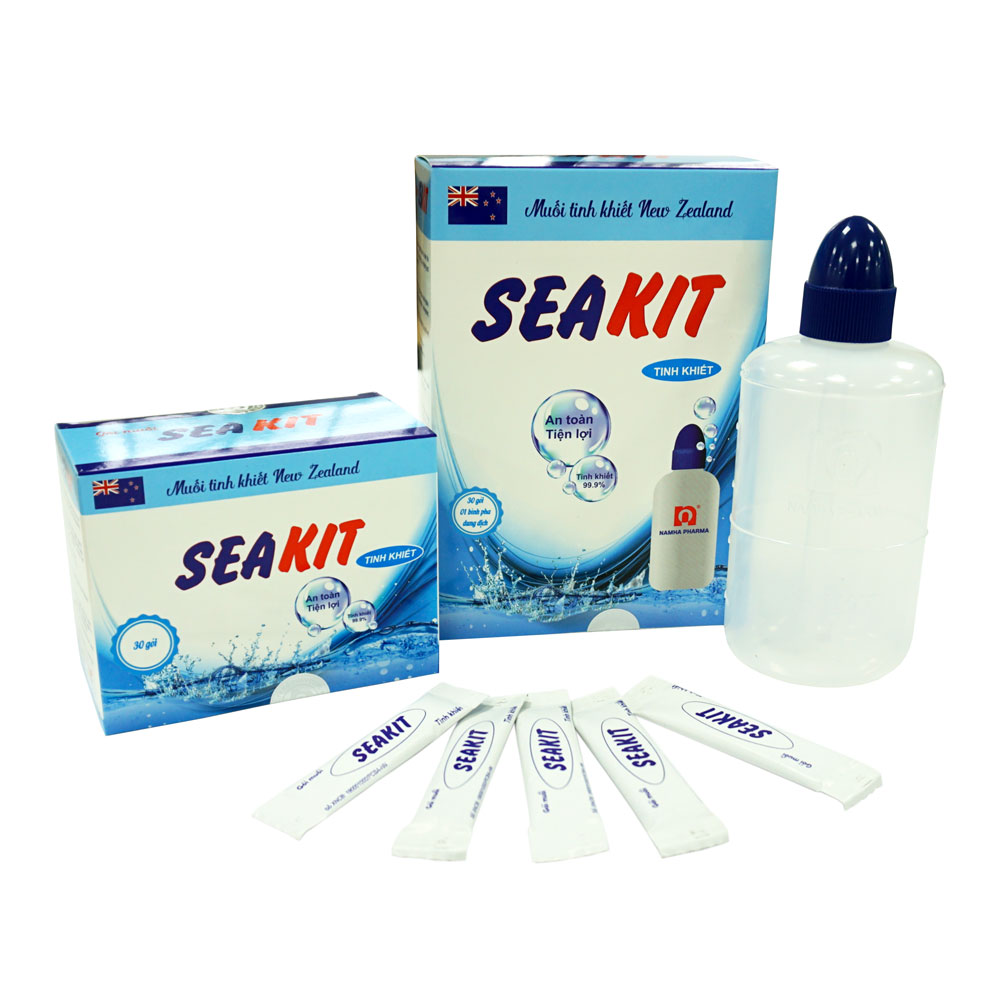 Nước muối sinh lý Seakit & Nước muối Seakit