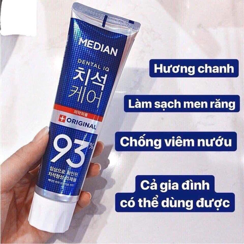[ Made in Korea ] Tuýp kem đánh răng Median Dental IQq 93 120g/tuýp [ Nội địa Hàn Quốc ] mẫu mới nhiều lựa chọn