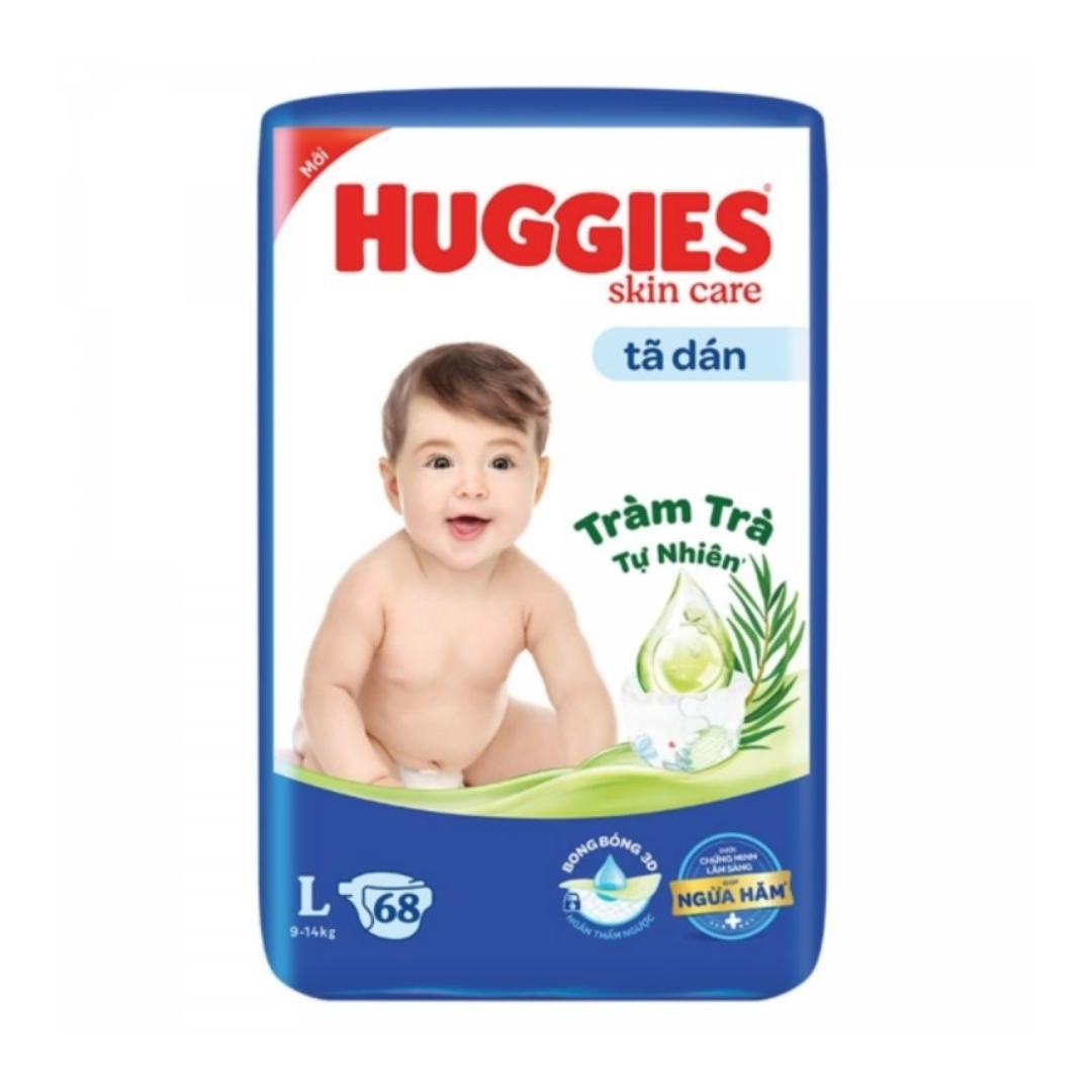 Bỉm - tã dán huggies dry bịch siêu đại size m76/l68/xl62/xxl54