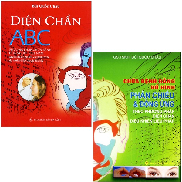 Sách - combo diện chẩn abc + chữa bệnh bằng đồ hình phản chiếu và đồng ứng