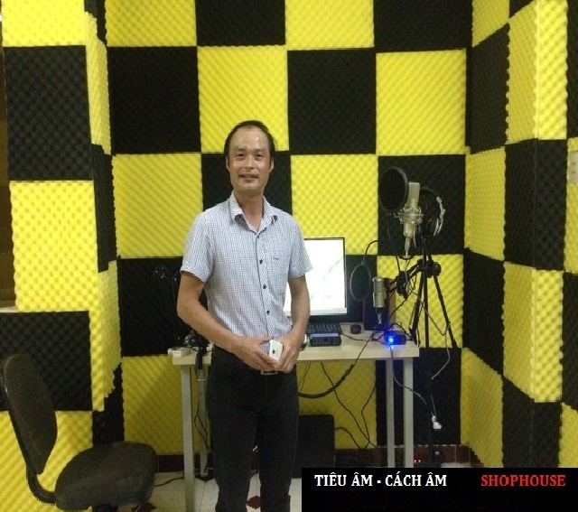 8 Tấm mút tiêu âm, cách âm. Hình trứng .màu đỏ vàng xanh đen-kích thước 40 x 40cm dày 5cm. Mã981929926 (Được chọn màu)