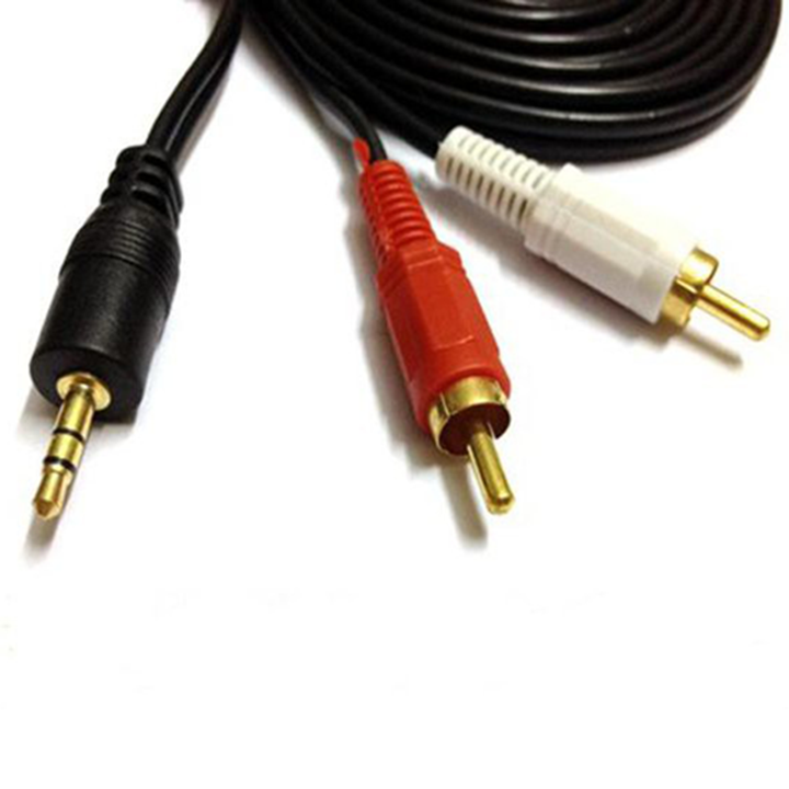 Dây 3.5mm ra 2 hoa sen - cáp chuyển 3.5 ra hoa sen av