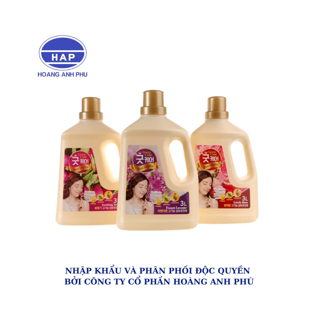 Nước xả vải Good Care 3L (Hương hoa hồng, Lavender, Ngàn hoa)