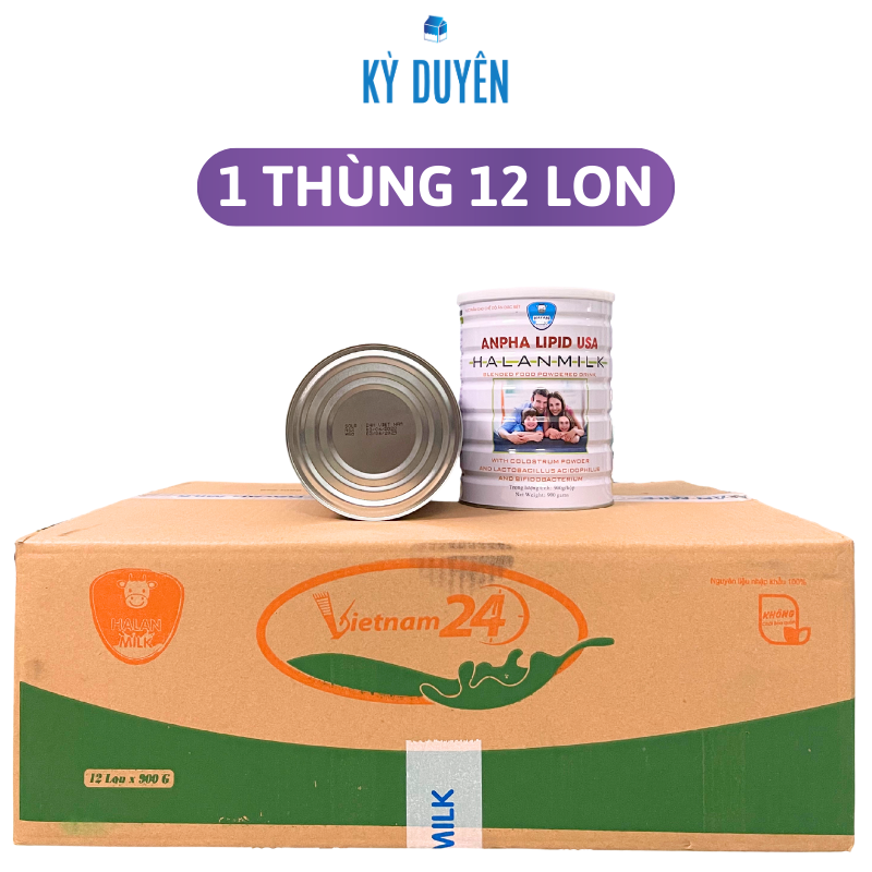 12 lon sữa anpha lipid usa 900 gram - sữa non chính hãng
