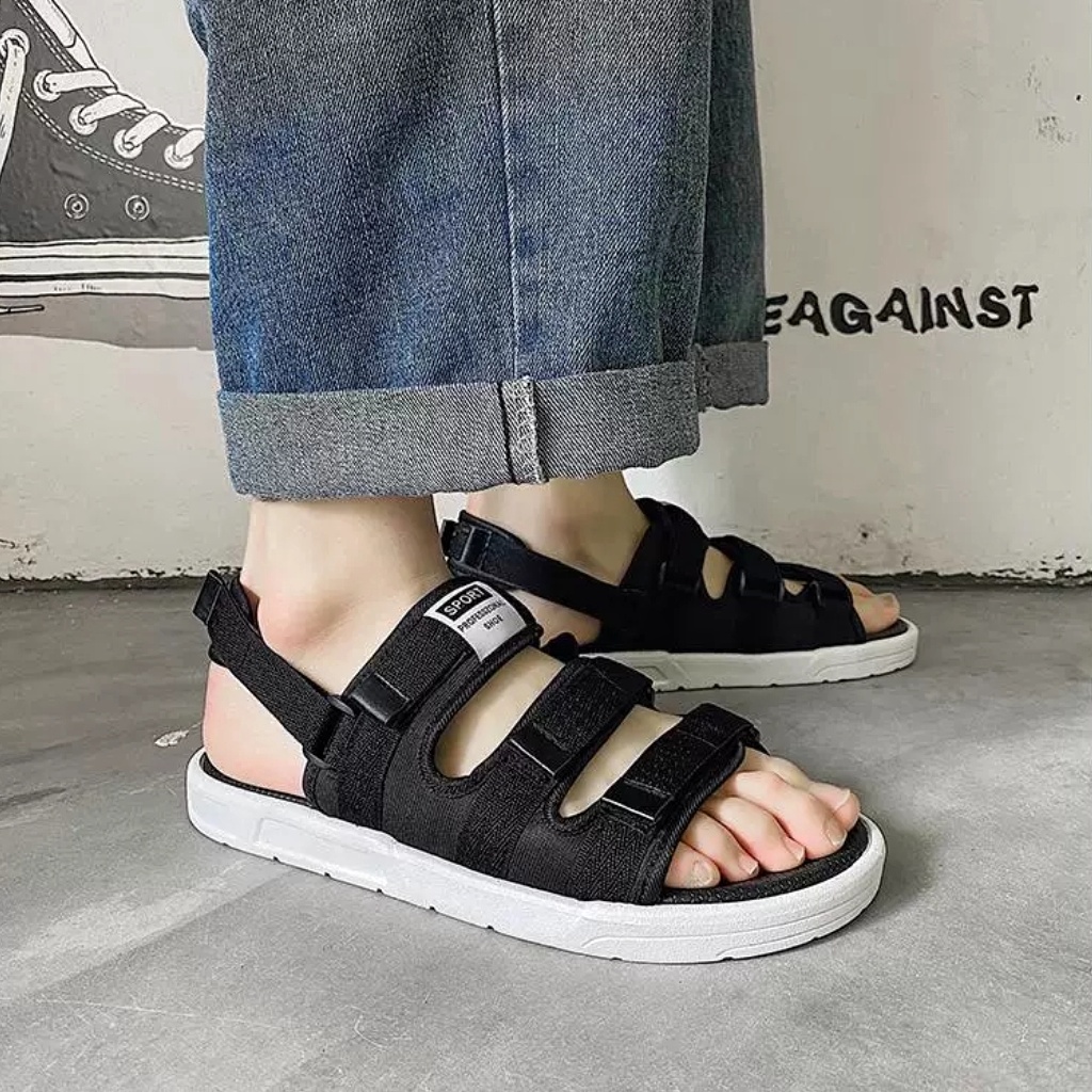 Sandal Quai Ngang Nam Nữ Chuẩn Kiểu Hàn Quốc - Quai Sau Tháo Rời, Lên Chân Cực Đẹp