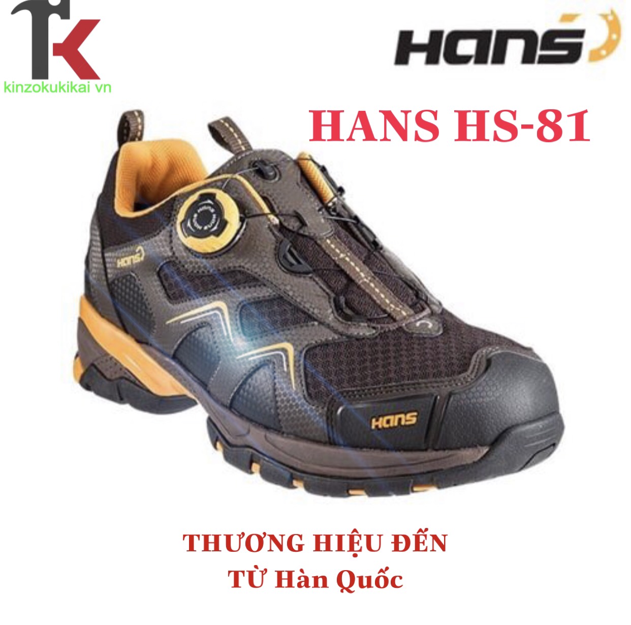 Hàng chính hãng - giày bảo hộ siêu nhẹ hans hs81 chống trượt kiểu dáng thể thao bảo hành 3 tháng hình thật