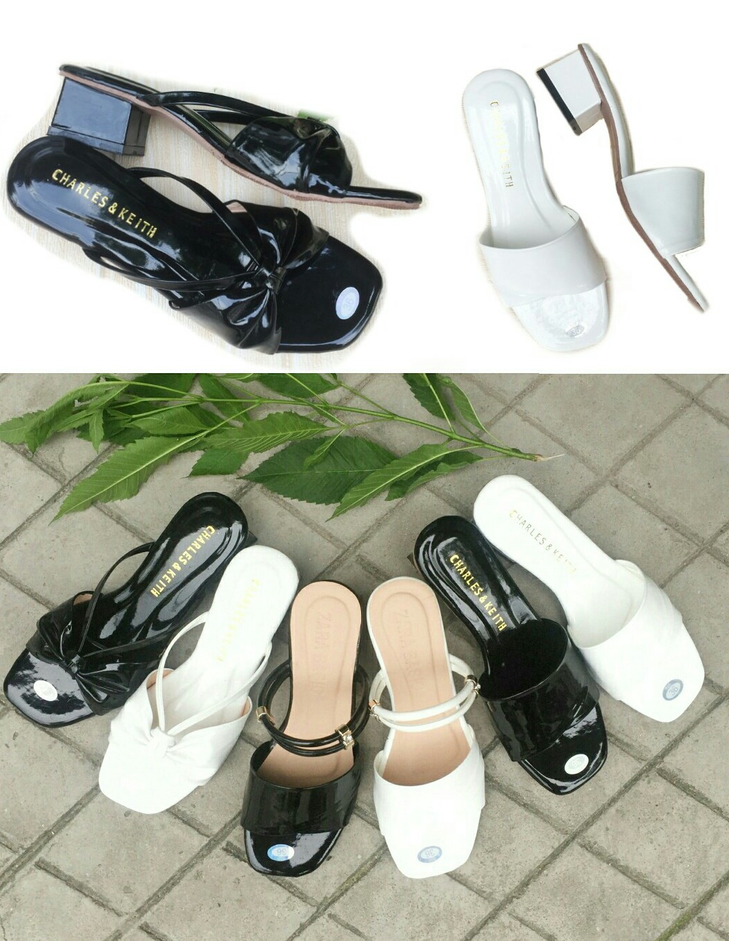 Dép cao gót nữ / dép nữ quai ngang cao 4 phân
