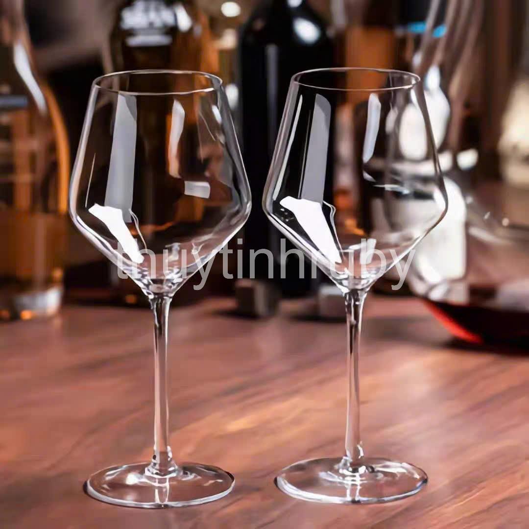  Set 2 Ly uống rượu vang đỏ sâm panh thủy tinh pha lê ly champagne cốc uống cocktail martini sang trọng 