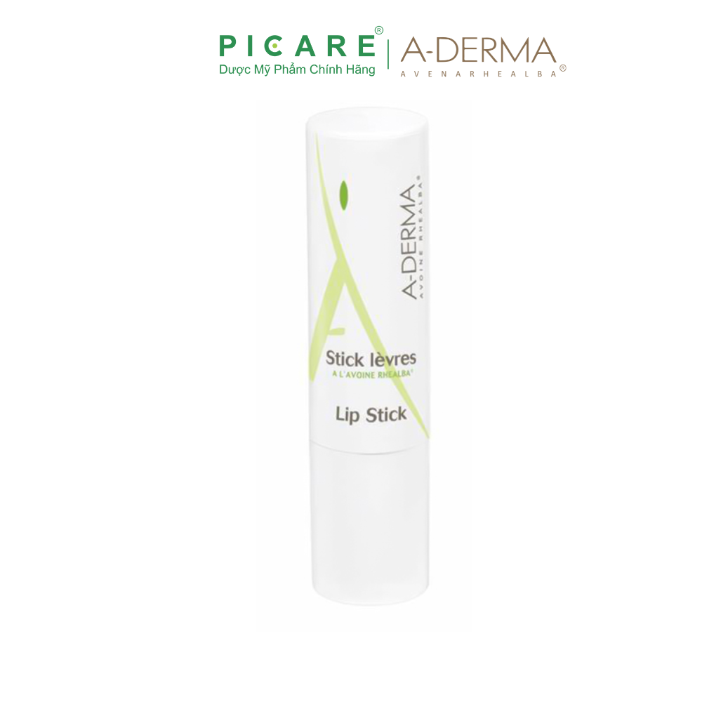 A-derma son dưỡng ẩm và bảo vệ môi trong suốt lip stick 4gr