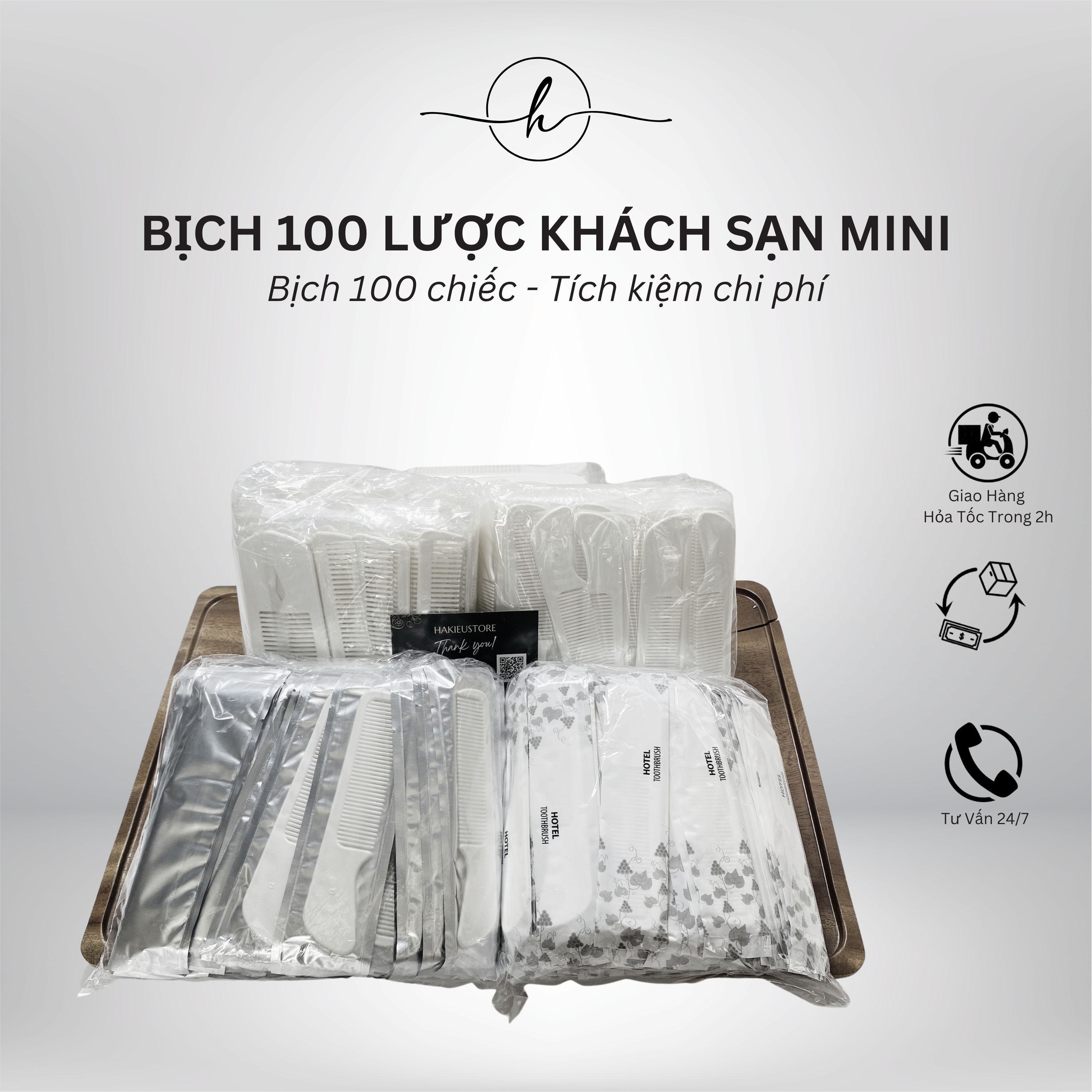 Lược trắng cho khách sạn nhà nghỉ Lược chải tóc mini khách sạn homestay