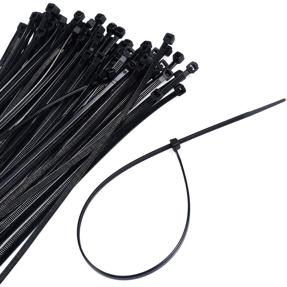 100Pcs Releasable Self locking Nylon Cable Ties Wire Zip Tie Cord Strap Wiring Tools Black white