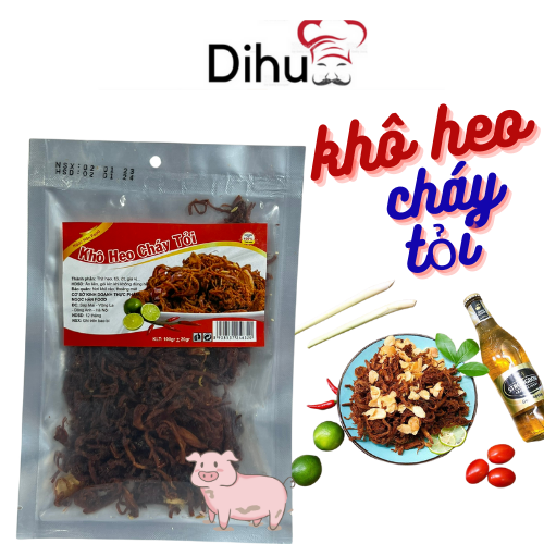 Khô heo cháy tỏi loại 1 ,ít cay , dai ngon , đậm vị dihu