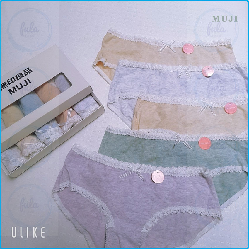 Quần lót nữ Muji kháng khuẩn  chip nữ  quần lót cotton kháng khuẩn  quần xì nữ Muji Fula