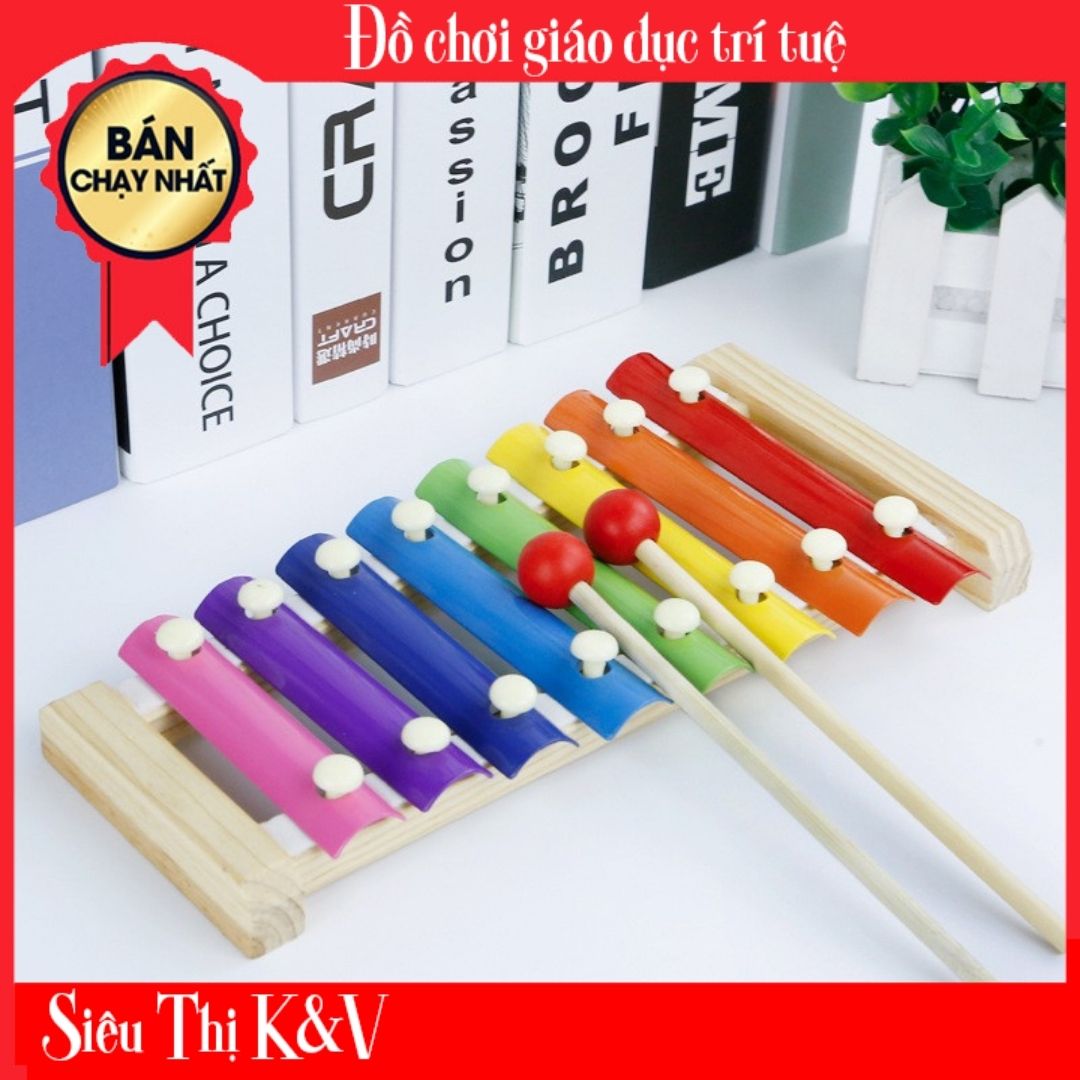 Đồ chơi gỗ đàn gõ nhạc 8 thanh cho bé - đồ chơi gỗ thông minh & giáo dục giúp bé phát triển