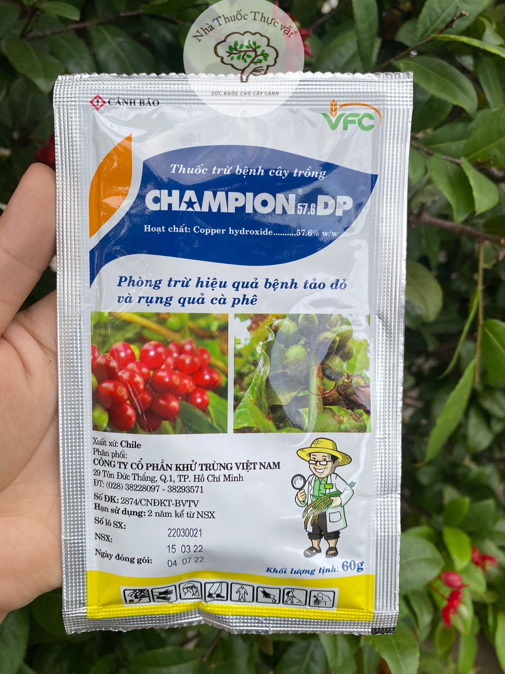 Champion 57.6dp vfc gói 60g trừ bệnh nấm hồng