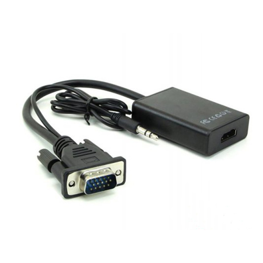 Cáp chuyển vga sang hdmi có audio | vga to hdmi adapter with audio