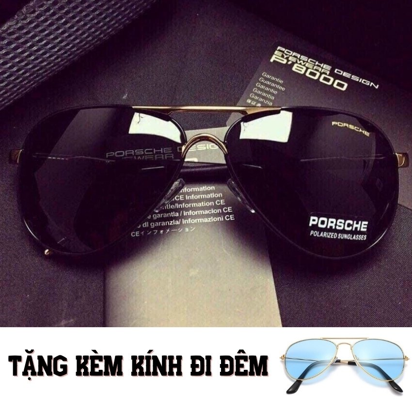 [HCM]Kính mát nam cao cấp +Tặng kính đi đêm