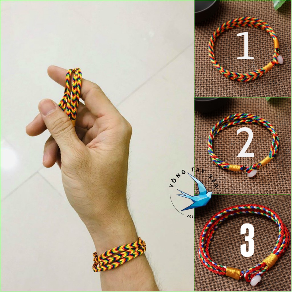 [HCM]Vòng Đeo Tay Dây Chỉ Ngũ Sắc May Mắn Giá Rẻ