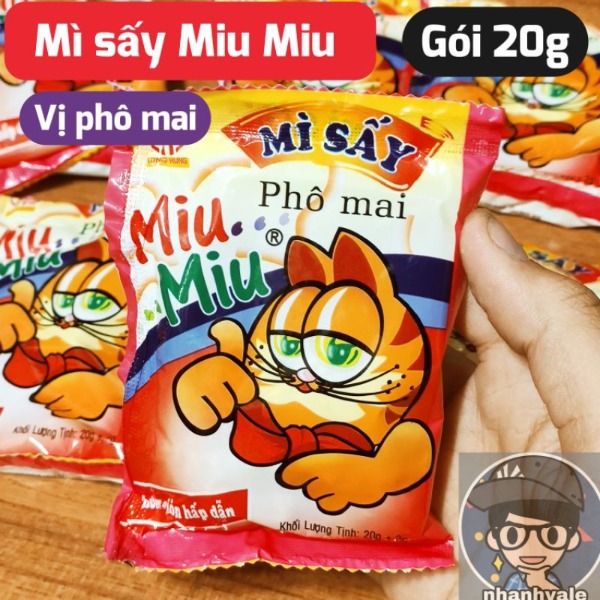 Bán lẻ 1 gói mì tôm trẻ em miu miu gói 20g