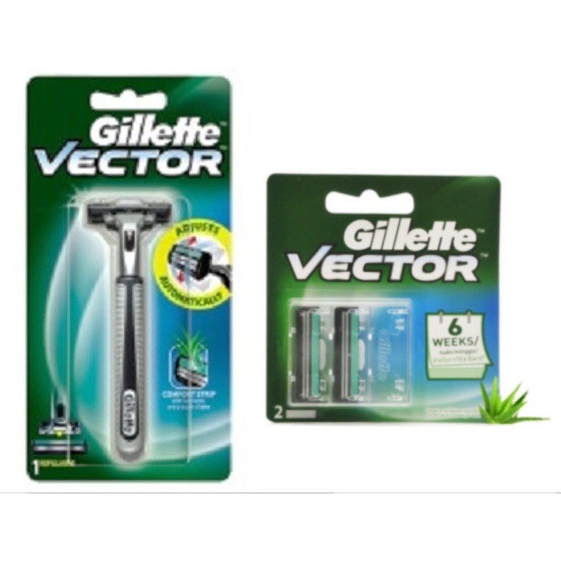 Dao cạo râu Gillette Vector 1 cán dao 1 đầu cạo