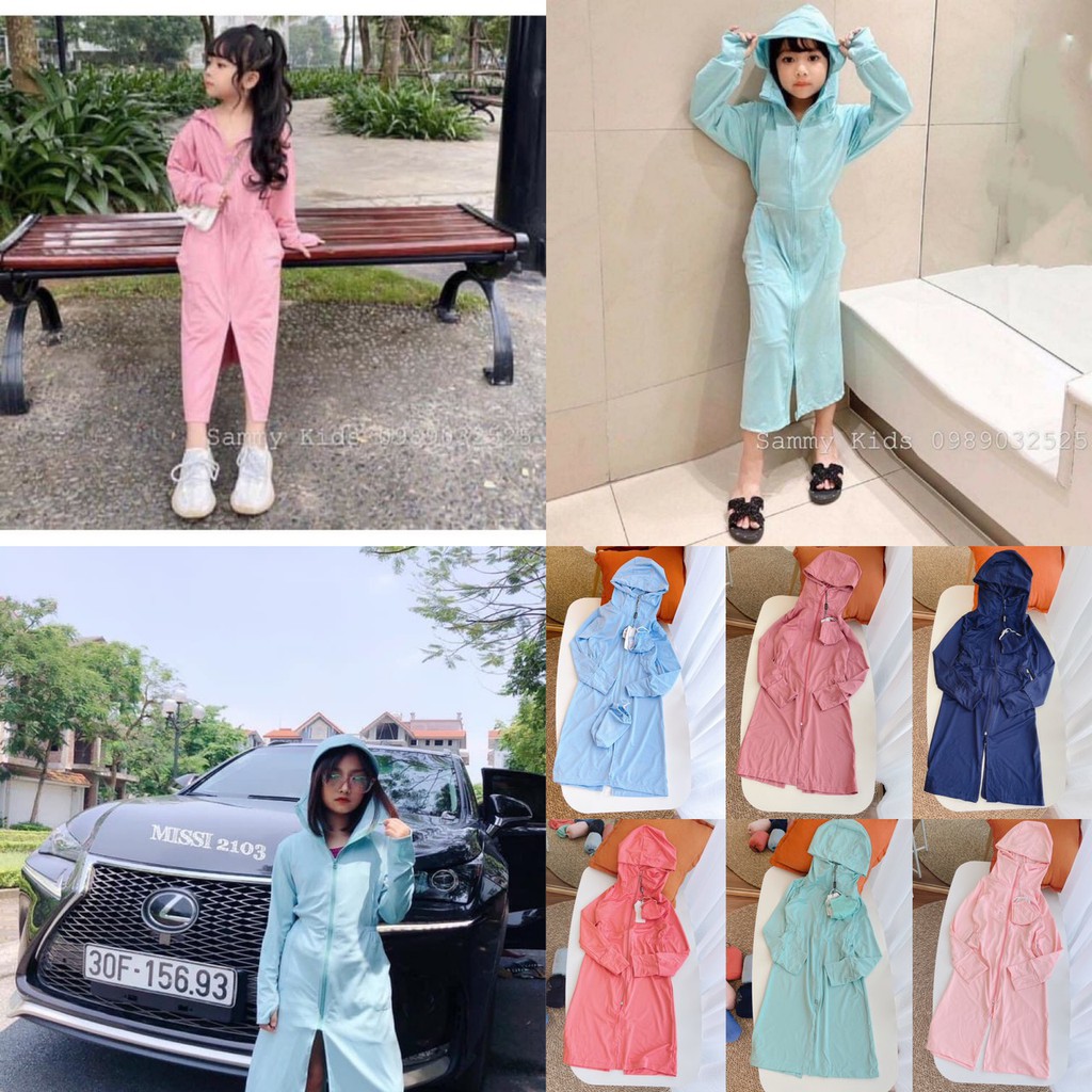 Áo choàng chống nắng thông hơi cao cấp cho bé