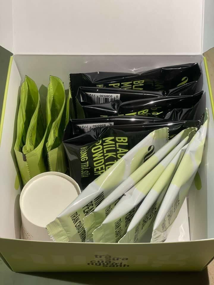 Hộp 380gr/5 gói trà sữa tự pha wing hồng trà