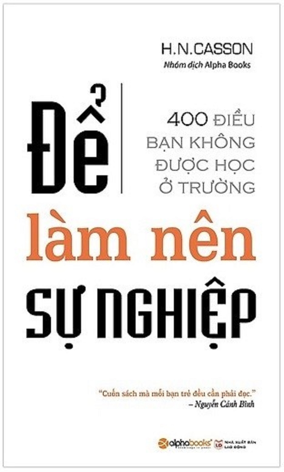 Sách - Để làm nên sự nghiệp 59k