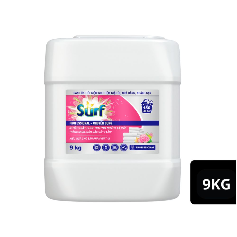  Nước giặt Surf hương  xả vải 9kg- hương thơm bền lâu 