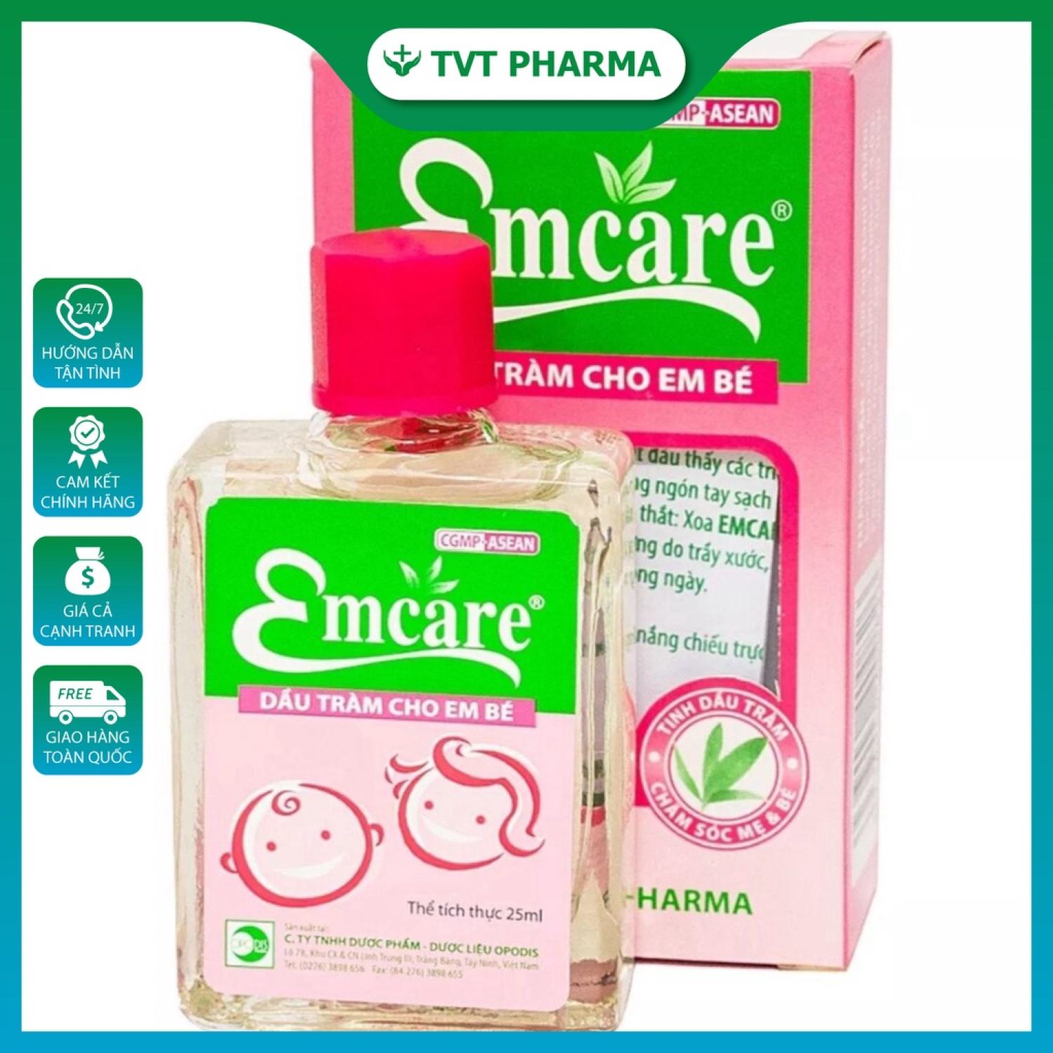 ✅ DẦU KHUYNH DIỆP CHO BÉ EMCARE EM CARE✅