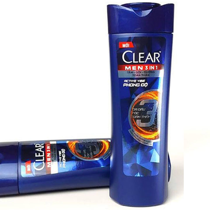 2 chai Dầu gội Clear men 3 trong 1 i