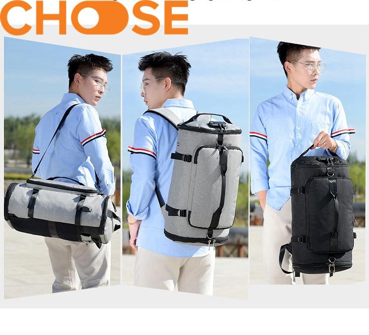 Balo nam hàn quốc, Balo đi học có lỗ để tai nghe, Balo Du Lịch Oxford Phong Cách Hàn Quốc Kiểu Hành Lý Lịch Lãm NB0210