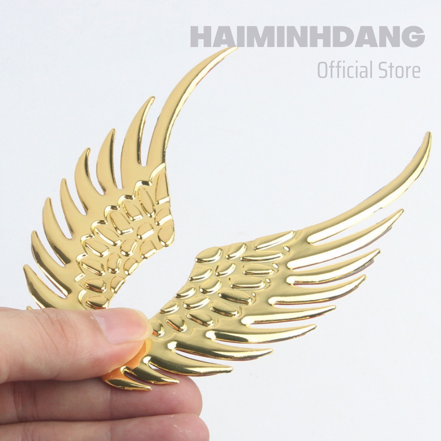 Đôi cánh thiên thần 3D gắn logo xe hơi trang trí