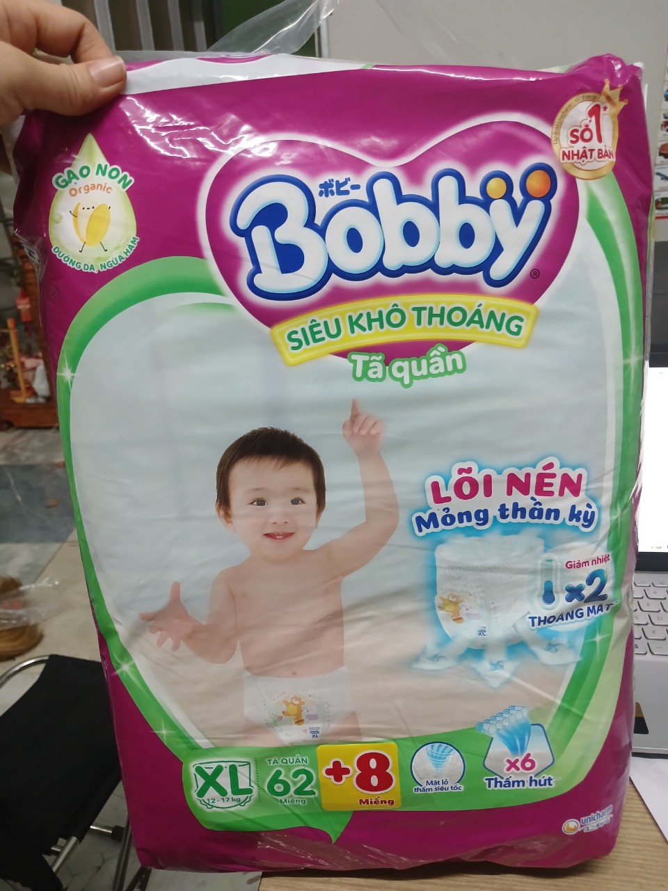 Bỉm quần Bobby  M76+L68+/M42