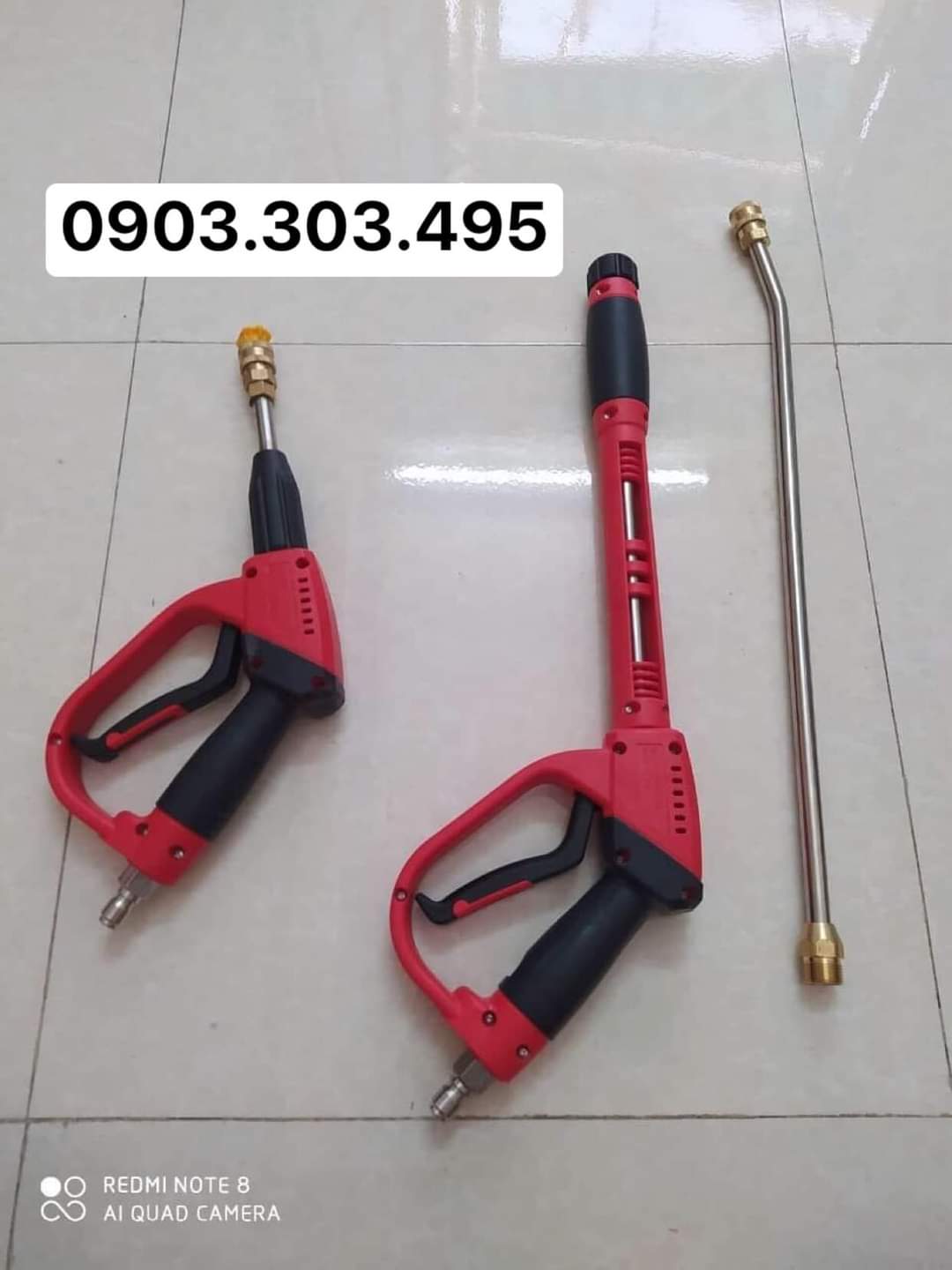 Súng rửa xe áp lực cao lõi đồng tặng kèm béc