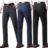 Quần tây nam công sở trung niên đẹp vải dày dặn mềm mịn không phai màu Quần âu nam ống đứng