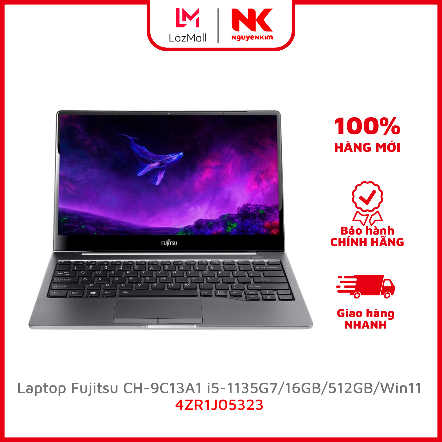 Laptop fujitsu ch-9c13a1 i5-1135g7/16gb/512gb/win11 4zr1j05323