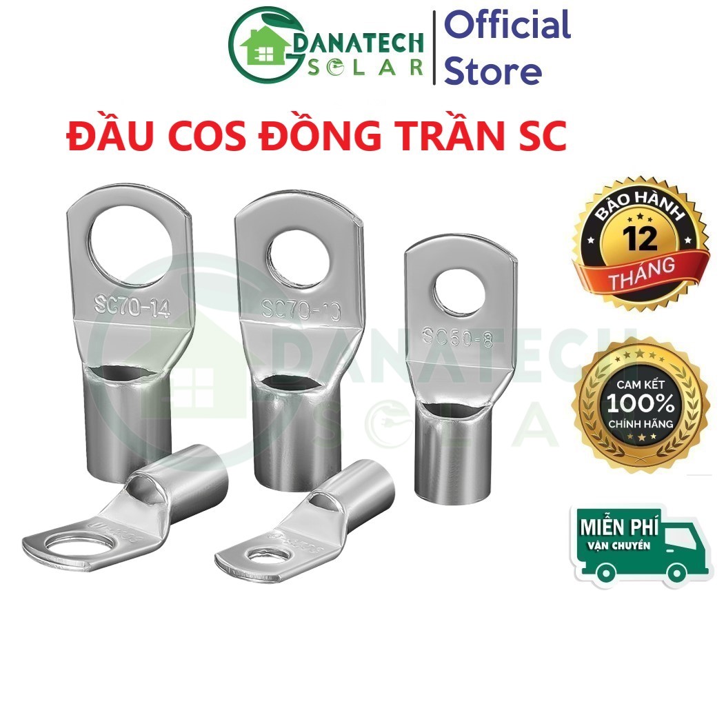 Đầu cos sc đồng mạ kẽm chất lượng cao | Chống oxy hóa | Nhiều kích thước