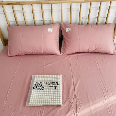 Bộ ga giường Cotton Tici LIDACO ga gối cotton tici bo chun có đủ mọi kích cỡ nệm (9)