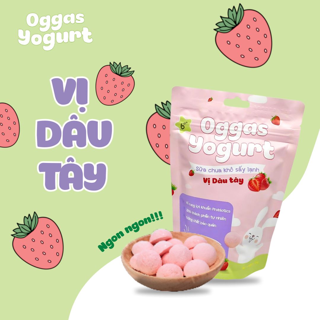 Sữa Chua Ăn Dặm Oggas Yogurt Xốp Tan Ngay Trong Miệng Cho Bé Từ 6M+