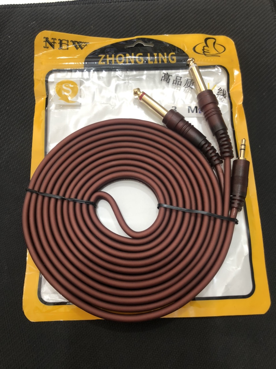 Dây chuyển từ jack 3.5 ly ra 2 đầu 6 ly dài 3 mét