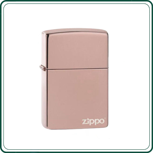 Bật lửa Zippo 49190ZL  Zippo High Polish Rose Gold Zippo Logo
