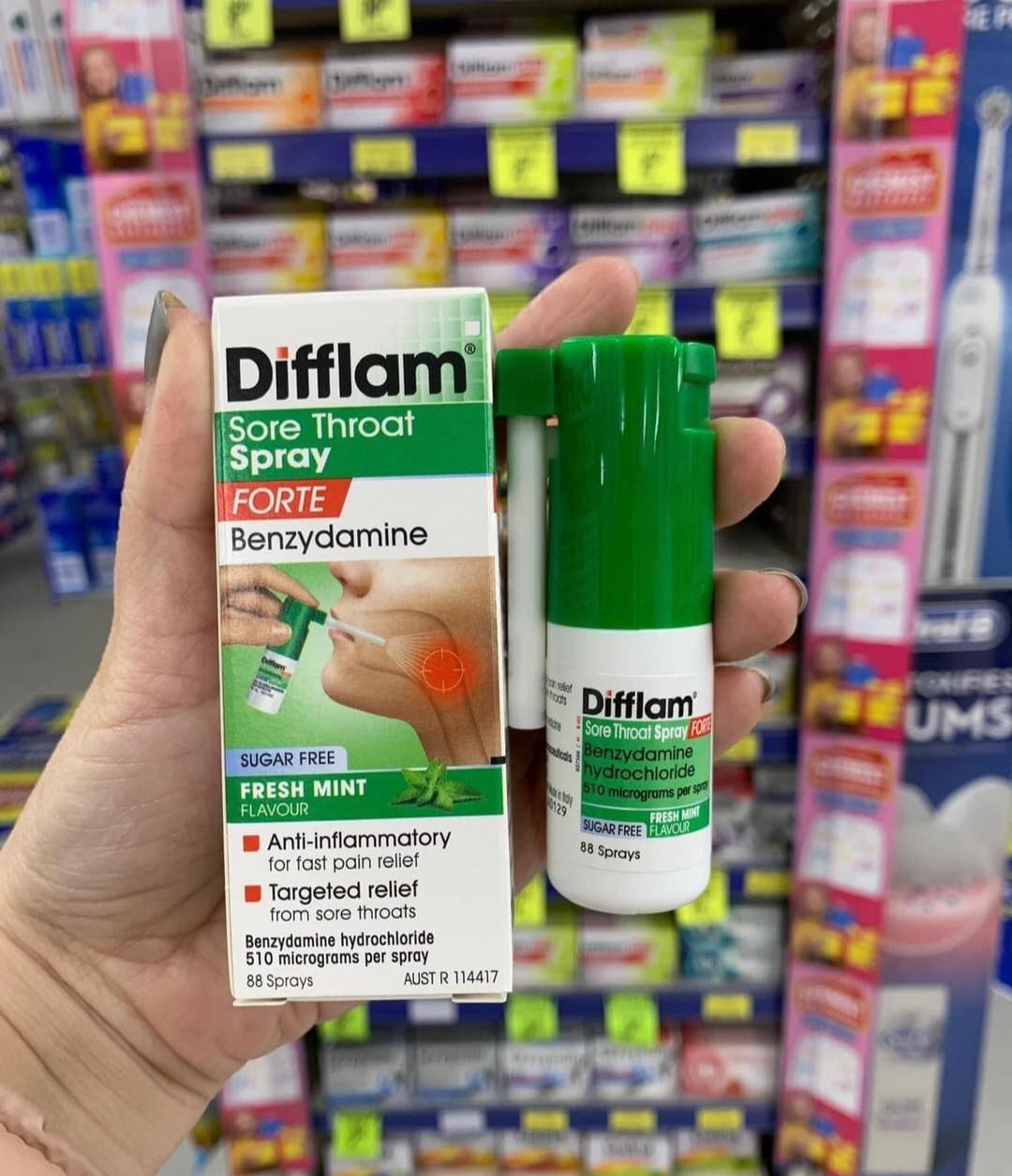 Xịt họng Difflam Anti-inflammatory Throat Spray 30ml