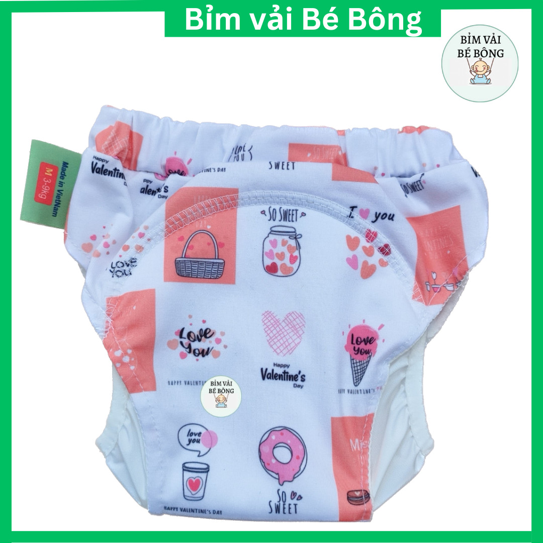 Quần bỉm vải Babu Nature (kèm lót may liền) cho bé, chống thấm ngược và chống tràn