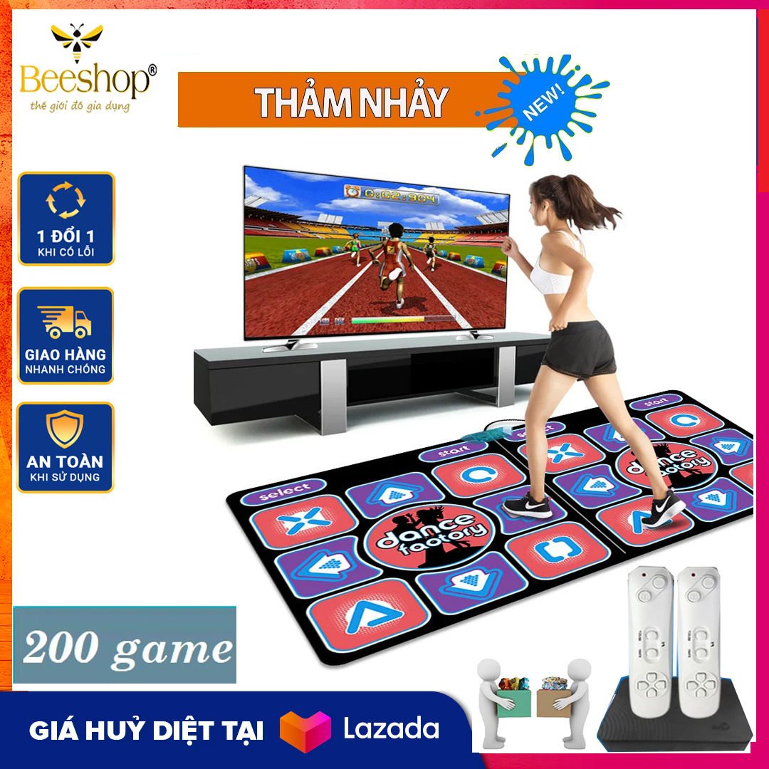 Thảm nhảy Audition kết nối tivi, thảm chơi game,thảm nhảy thực tế ảo new 2022, thảm tập thể dục thể thao, yoga, rất hữu ích cho cả gia đình trong mùa dịch này, tặng kèm 2 điều khiển từ xa