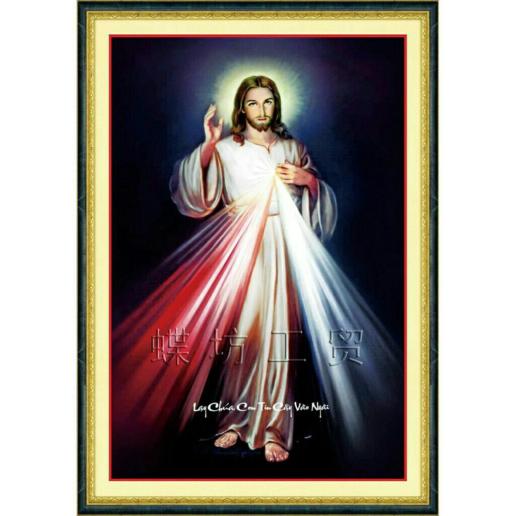 tranh thêu LONG THƯƠNG XÓT CỦA CHÚA